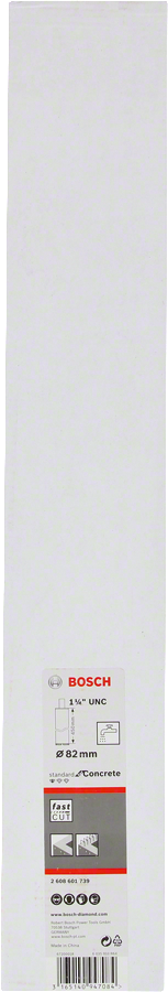 Bosch - Standard Seri Beton İçin 1 1/4'' UNC Girişli Sulu Elmas Karot Ucu 82mm - Resim 2