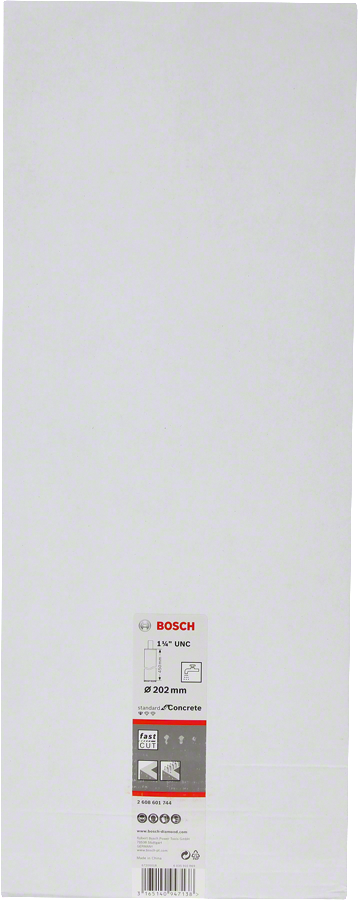 Bosch - Standard Seri Beton İçin 1 1/4'' UNC Girişli Sulu Elmas Karot Ucu 202mm - Resim 2