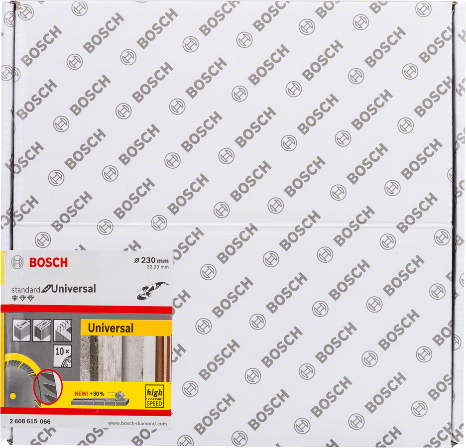 Bosch - Standard Seri Genel Yapı Malzemeleri İçin Elmas Kesme Diski 230 mm 10'lu Paket - Resim 2