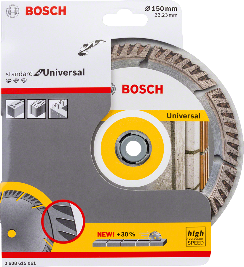 Bosch - Standard Seri Genel Yapı Malzemeleri İçin Elmas Kesme Diski 150 mm - Resim 2