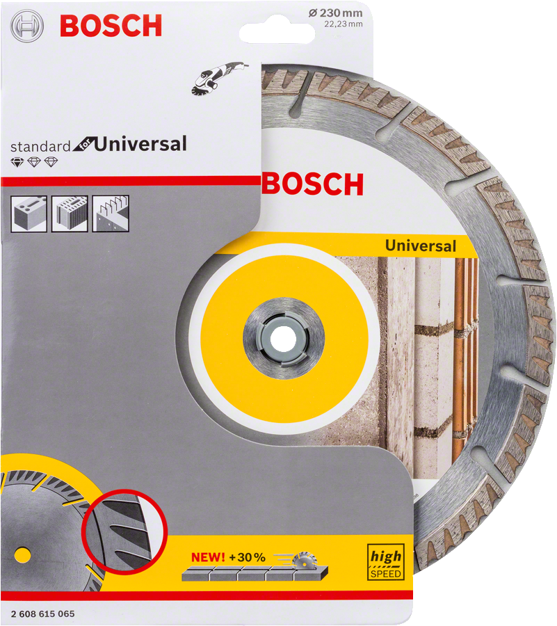 Bosch - Standard Seri Genel Yapı Malzemeleri İçin Elmas Kesme Diski 230 mm - Resim 2