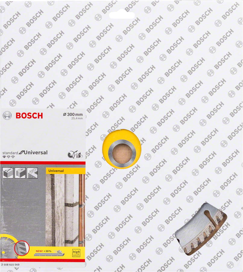 Bosch - Standard Seri Genel Yapı Malzemeleri ve Metal İçin Elmas Kesme Diski 300*25,4 mm - Resim 2