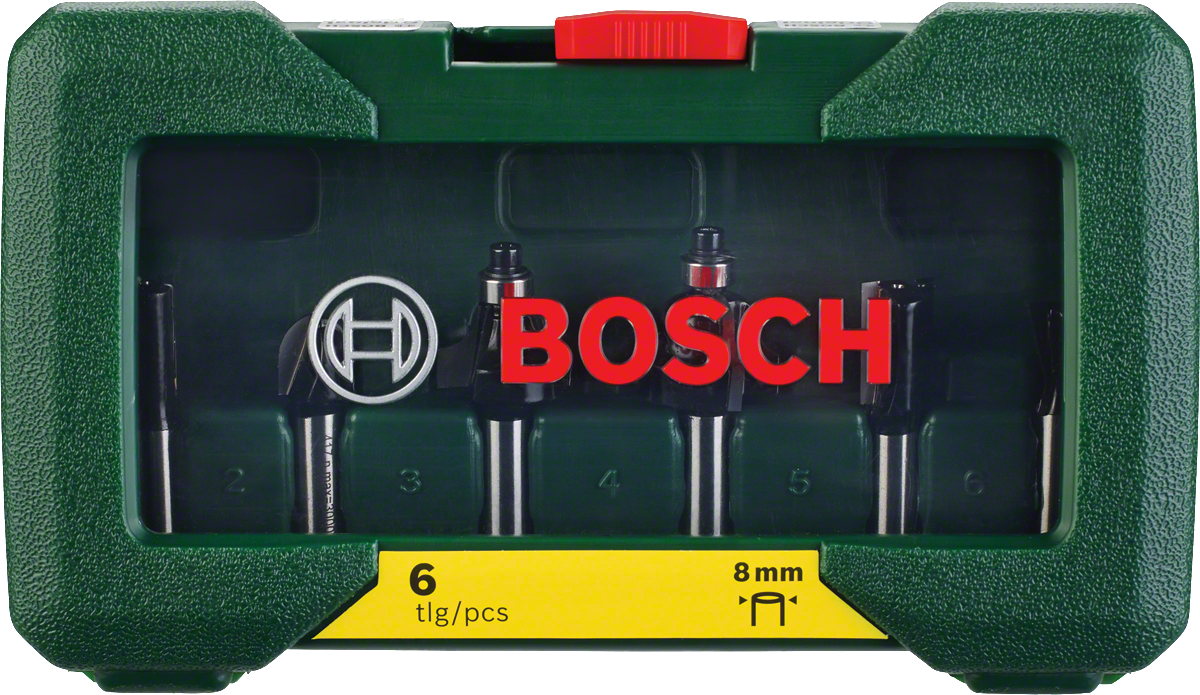 Bosch - 6 Parça Freze Seti 8 mm Şaftlı - Resim 2
