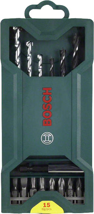 Bosch - X-Line 15 Parça Ahşap, Beton Matkap Ucu ve Vidalama Seti - Resim 2