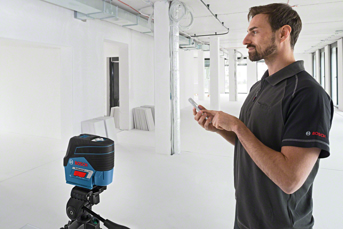 Bosch GCL 2-50 C +RM2 + BT150 Çapraz ve Noktasal Lazer - Resim 4