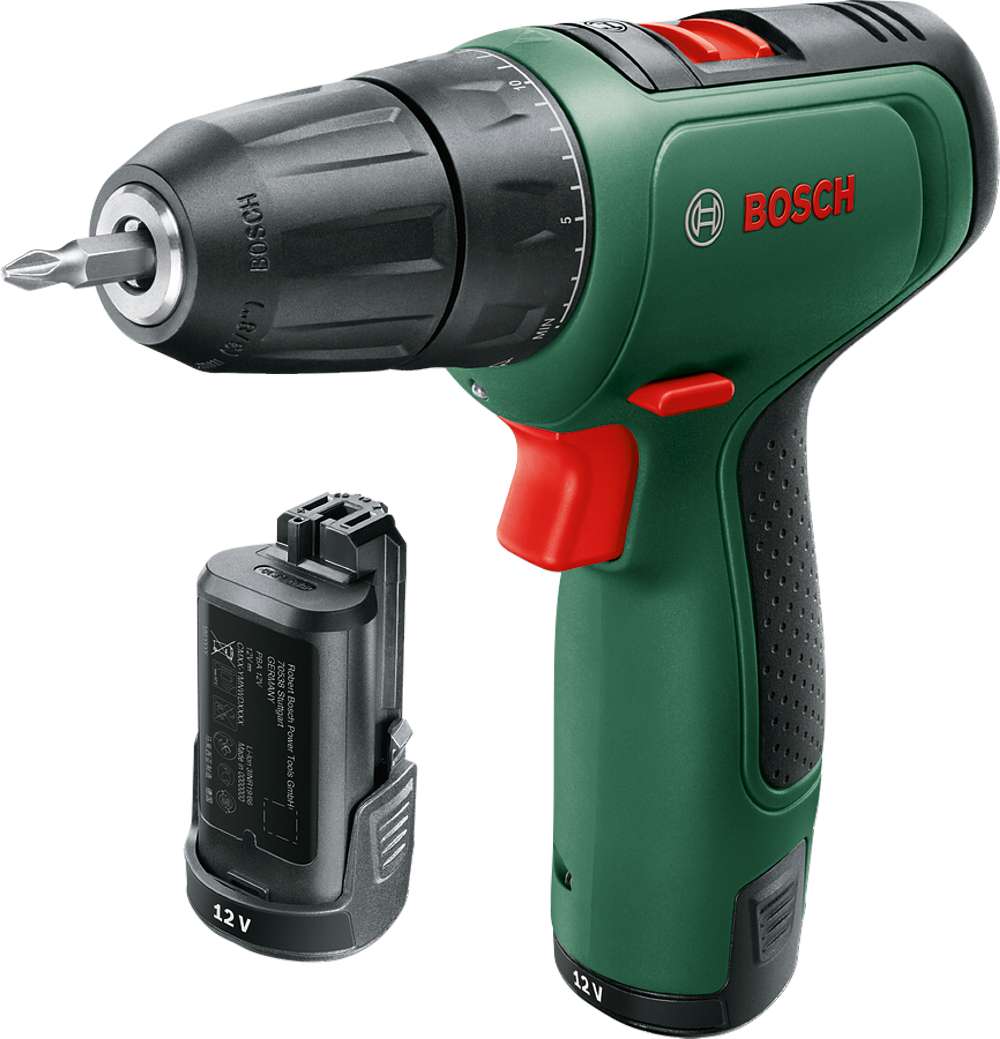 Bosch EasyDrill 1200 Akülü Delme Vidalama Makinesi + GAL 1210 CV + Aksesuar Seti (Çift Akülü) - Resim 2