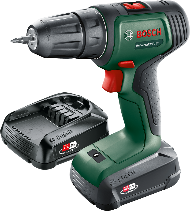 Bosch UniversalDrill 18 Çift Akülü Delme Vidalama Makinesi (2 x 1,5Ah) - Resim 2