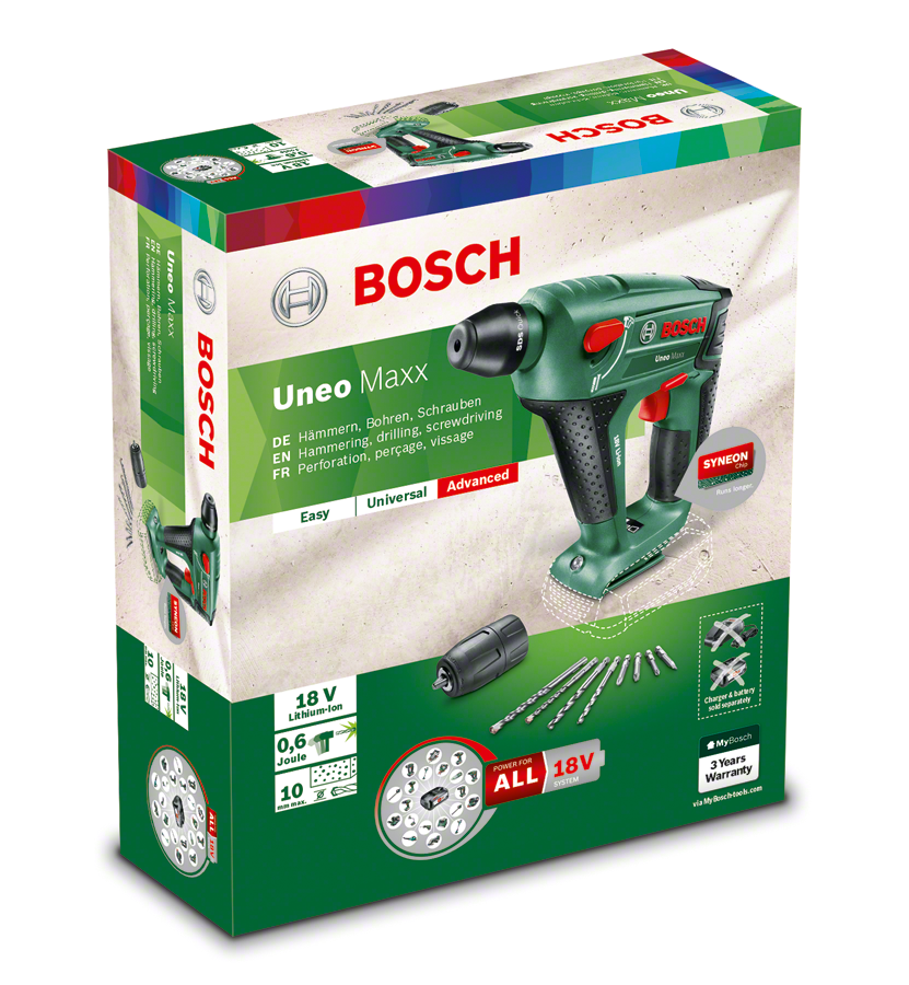 Bosch UNEO MAXX 18 V Kırıcı Delici (Solo) - Resim 4