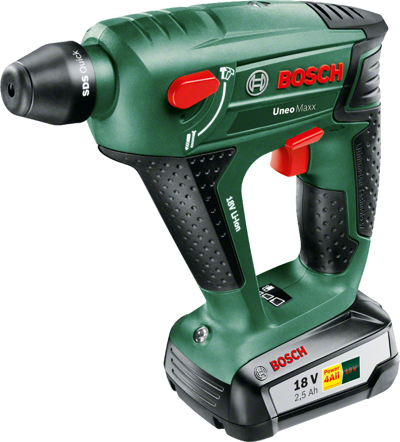 Bosch UNEO MAXX 18 V Tek Akülü Kırıcı Delici (1 x 2,5 Ah) - Resim 2