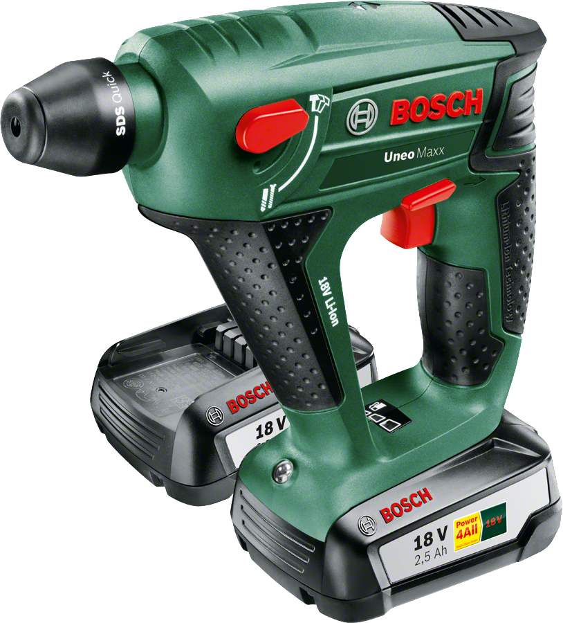 Bosch UNEO MAXX 18 V Çift Akülü Kırıcı Delici (2 x 2,5 Ah) - Resim 4