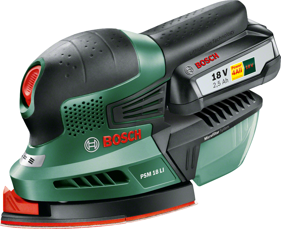 Bosch PSM 18 LI Lityum İyon Akülü Çok Amaçlı Zımpara - Resim 4
