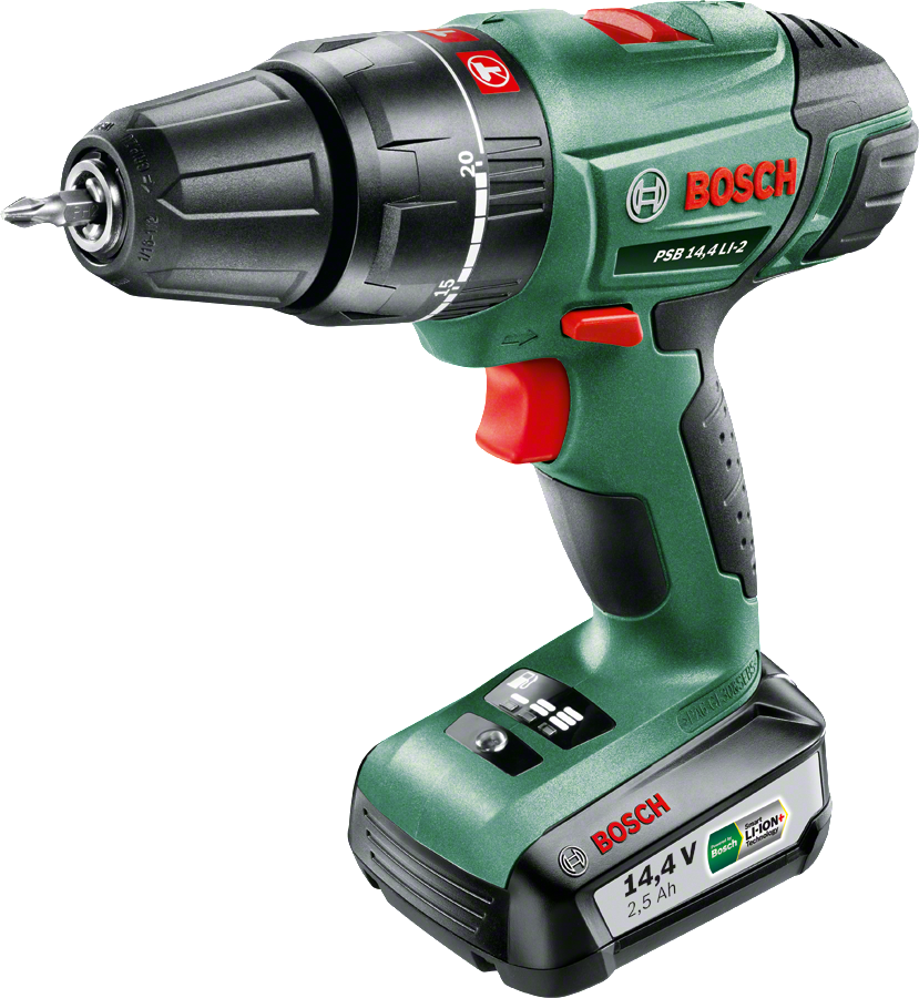 Bosch PSB 14,4 LI-2 Tek Akü 2,5 Ah Akülü Darbeli Delme/Vidalama Makinesi - Resim 3