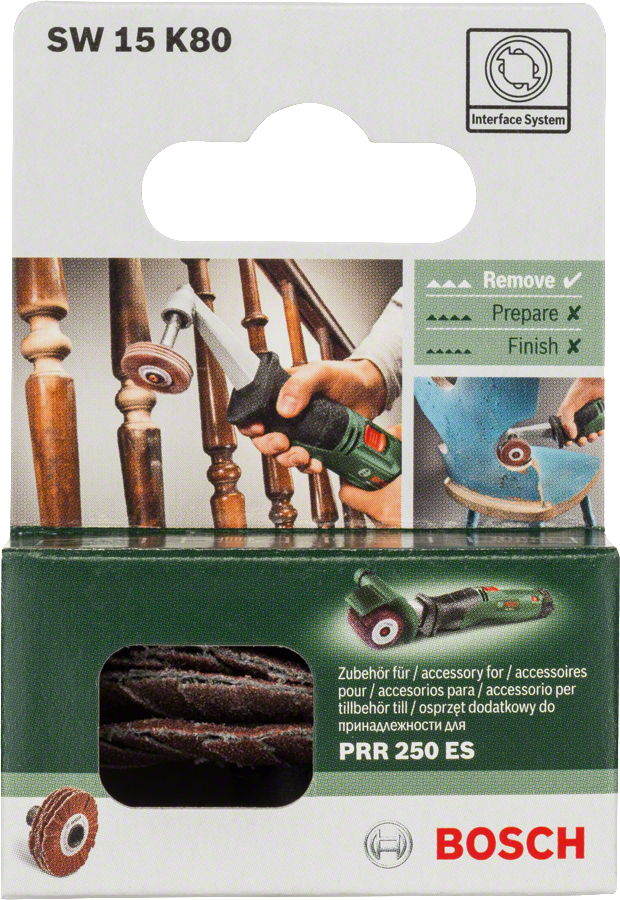 Bosch PRR 250 ES Esnek Rulo Zımpara Aksesuarı - Resim 2