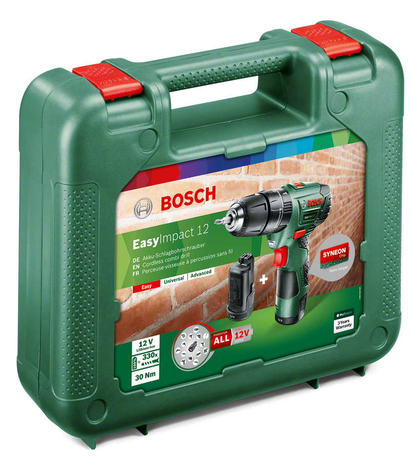 Bosch Easy Impact 12 Darbeli Matkap 2,5 AH (Çift Akü) - Resim 2