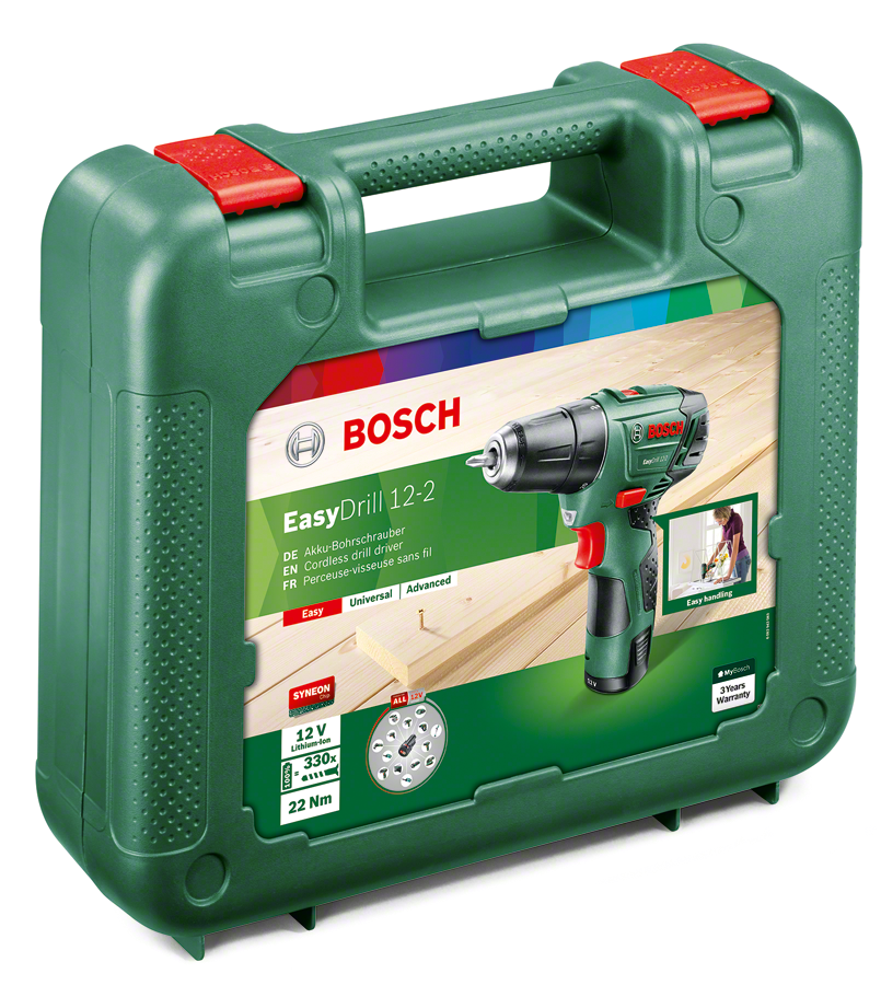 Bosch Easy Drill 12-2 Akülü Delme/Vidalama Makinesi  2,5 AH (Tek Akü) - Resim 2